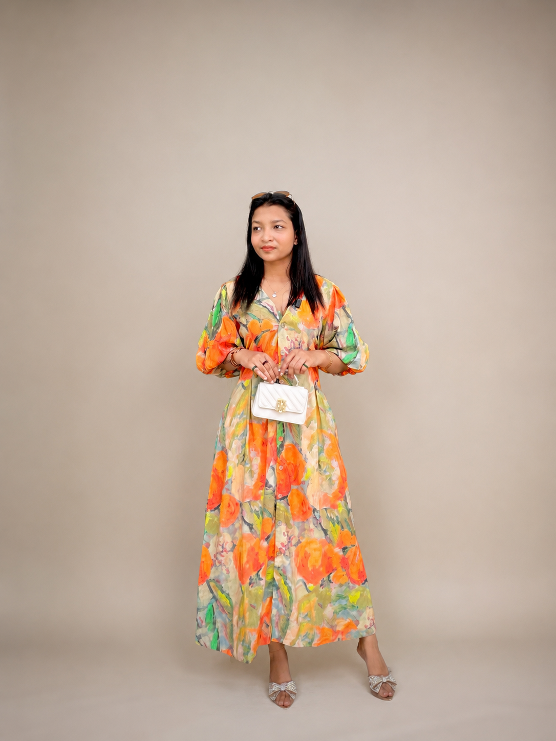 Floral Linen dress