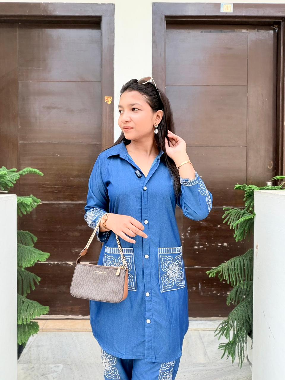 COTTON DENIM COORD