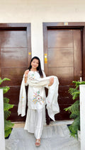 handpainted coord with dupatta