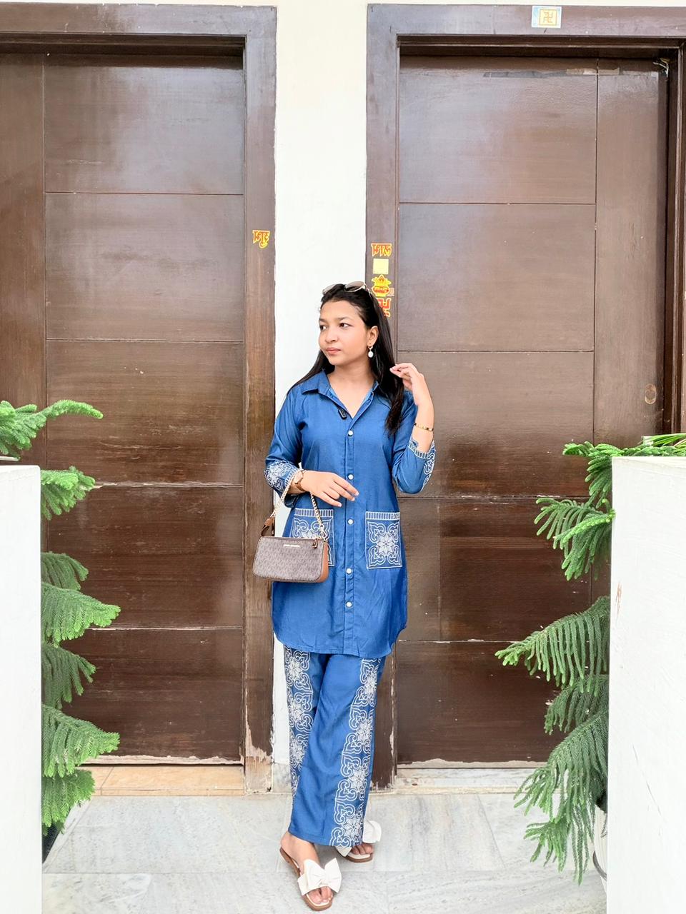COTTON DENIM COORD