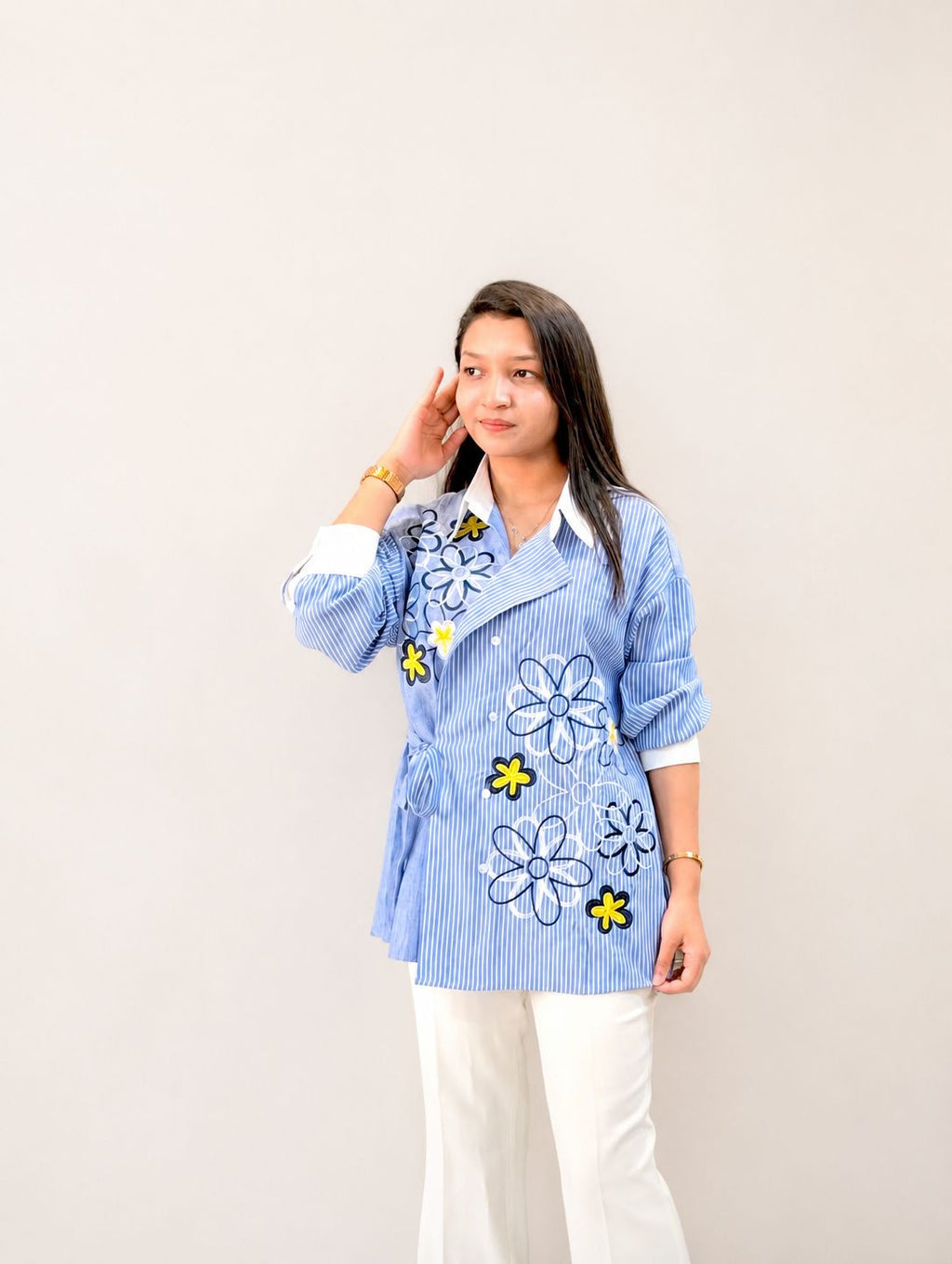SIDE KNOTTED SHIRT