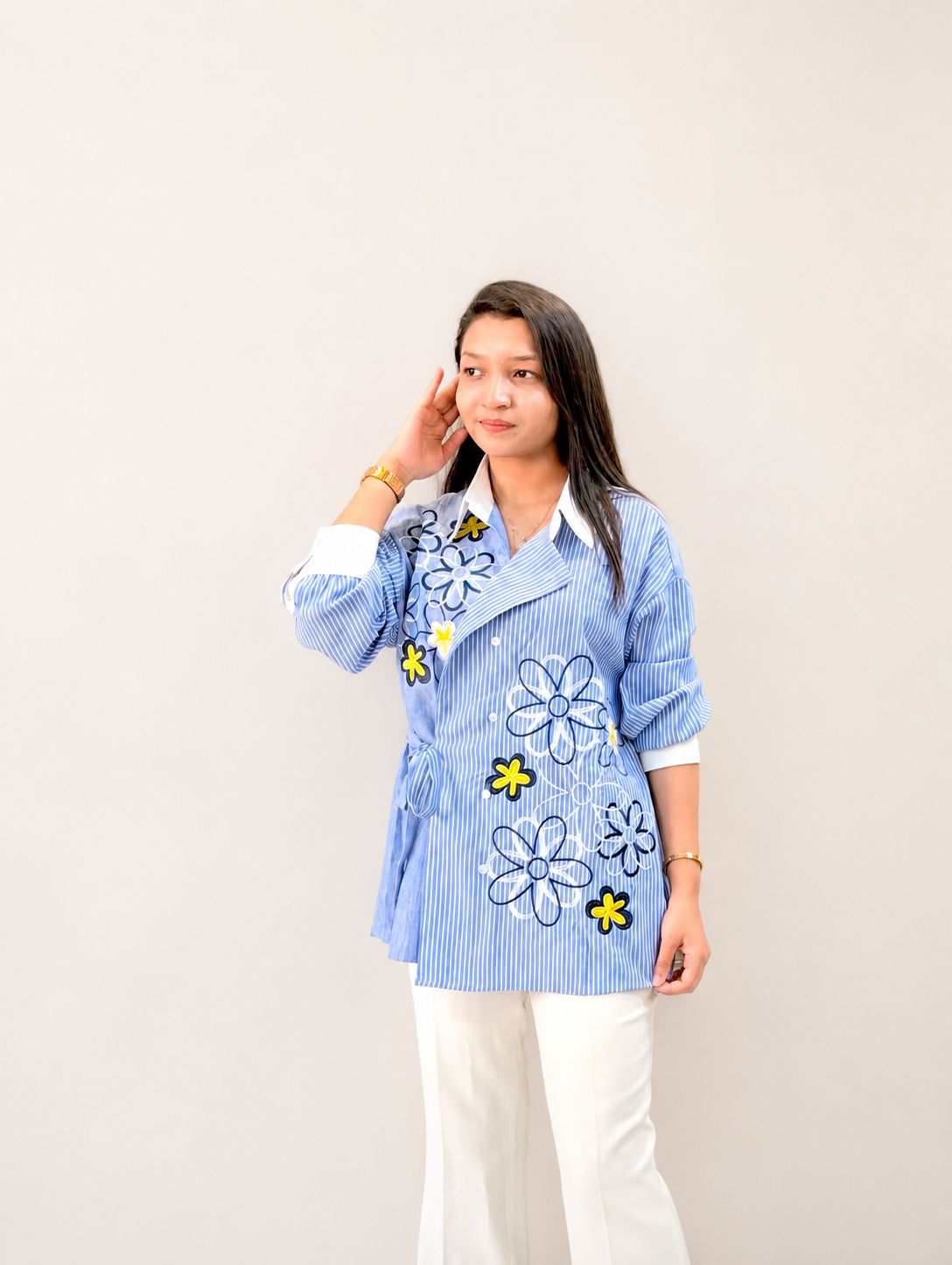 SIDE KNOTTED SHIRT