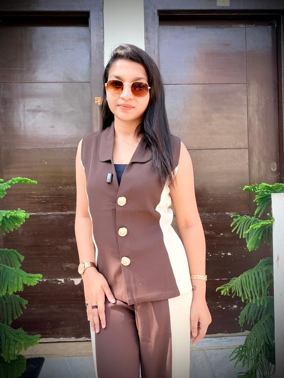 DOUBLE SHADE VEST COORD