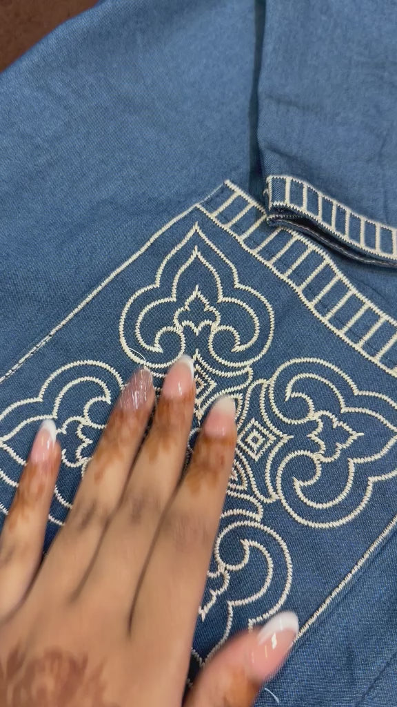 COTTON DENIM COORD